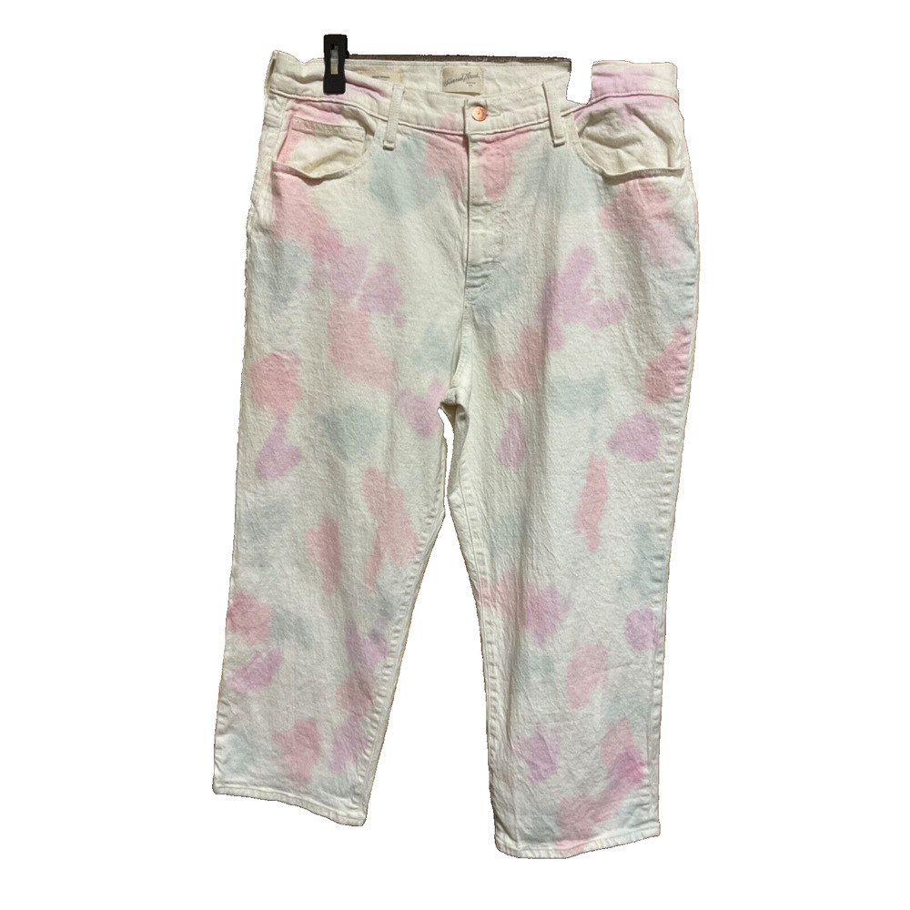 Universal Thread Size 16‎ Tie Dye Denim Capri Jeans 37W 24L Great Condition